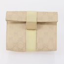 GUCCI GG Canvas Supreme Pouch 3 Set Pink Black beige Auth bs30861-15