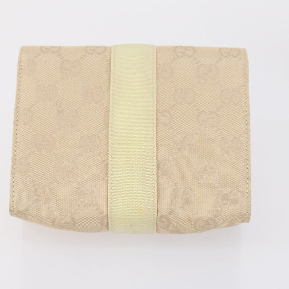 GUCCI GG Canvas Supreme Pouch 3 Set Pink Black beige Auth bs30861