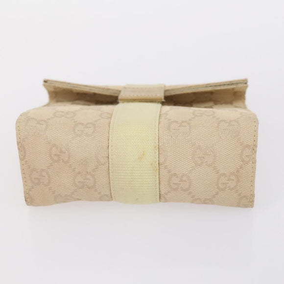 GUCCI GG Canvas Supreme Pouch 3 Set Pink Black beige Auth bs30861