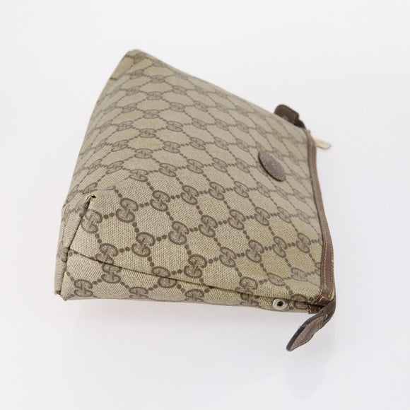 GUCCI GG Canvas Supreme Pouch 3 Set Pink Black beige Auth bs30861