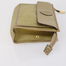 SAINT LAURENT Clutch Bag Leather 2 Set Beige Black Auth bs30862-11