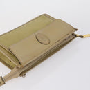 SAINT LAURENT Clutch Bag Leather 2 Set Beige Black Auth bs30862-12