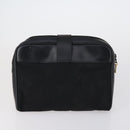 SAINT LAURENT Clutch Bag Leather 2 Set Beige Black Auth bs30862-3