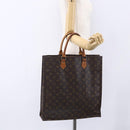 LOUIS VUITTON Monogram Sac Plat Hand Bag M51140 LV Auth bs30878-19