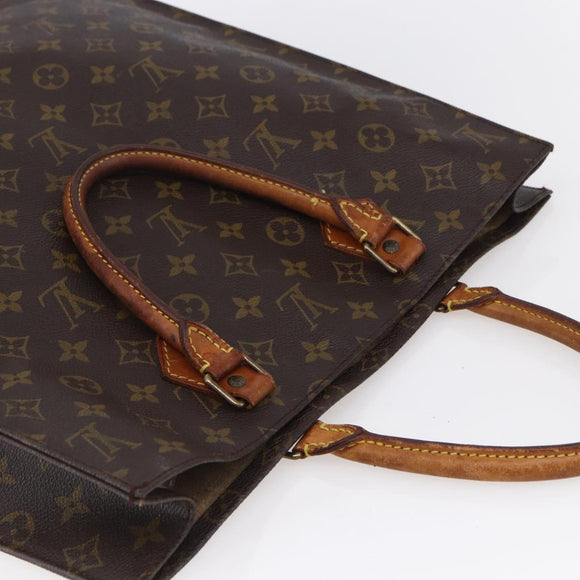 LOUIS VUITTON Monogram Sac Plat Hand Bag M51140 LV Auth bs30878