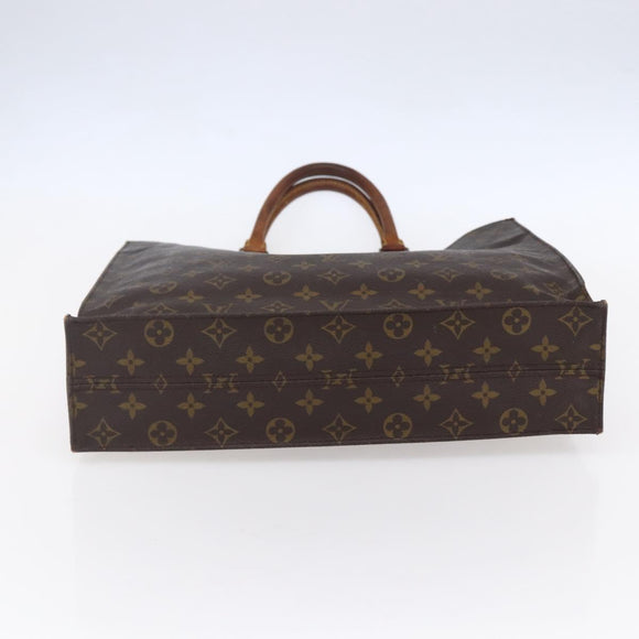 LOUIS VUITTON Monogram Sac Plat Hand Bag M51140 LV Auth bs30878