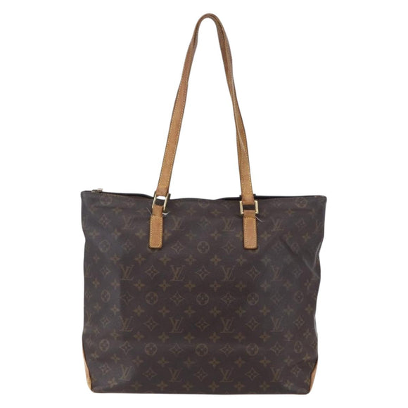 LOUIS VUITTON Monogram Cabas Mezzo Tote Bag M51151 LV Auth bs30879