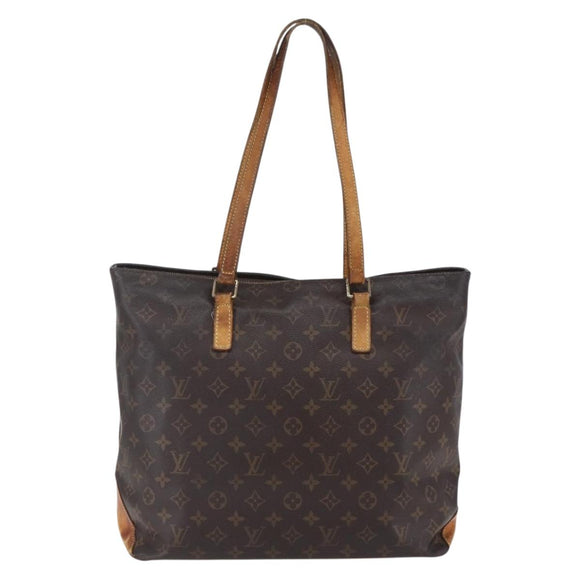 LOUIS VUITTON Monogram Cabas Mezzo Tote Bag M51151 LV Auth bs30880