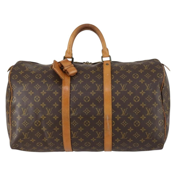 LOUIS VUITTON Monogram Keepall 50 Boston Bag M41426 LV Auth bs30887