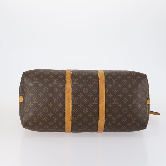 LOUIS VUITTON Monogram Keepall Bandouliere 50 Boston Bag M41416 LV Auth bs30888