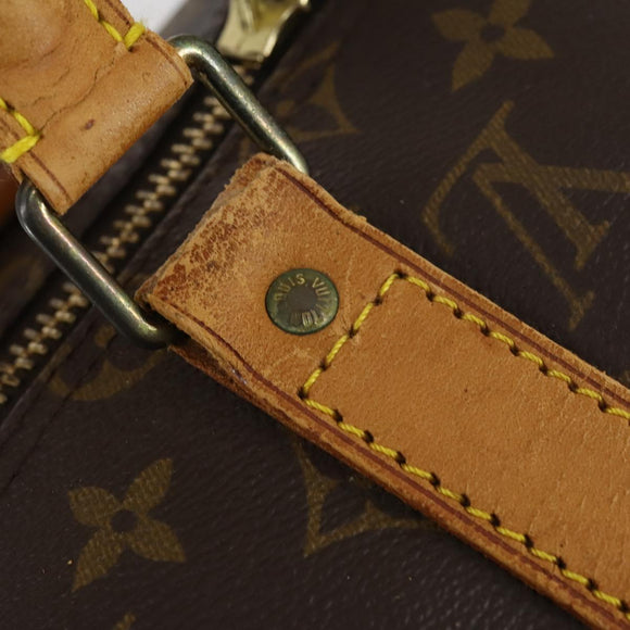 LOUIS VUITTON Monogram Keepall Bandouliere 50 Boston Bag M41416 LV Auth bs30888