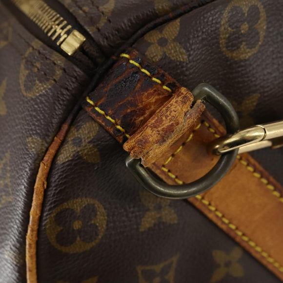 LOUIS VUITTON Monogram Keepall Bandouliere 50 Boston Bag M41416 LV Auth bs30888