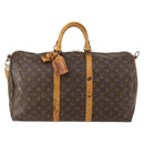 LOUIS VUITTON Monogram Keepall Bandouliere 50 Boston Bag M41416 LV Auth bs30888-2