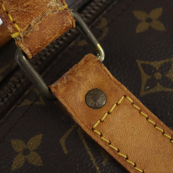 LOUIS VUITTON Monogram Keepall 55 Boston Bag M41424 LV Auth bs30890