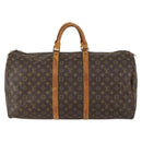 LOUIS VUITTON Monogram Keepall 55 Boston Bag M41424 LV Auth bs30890-13