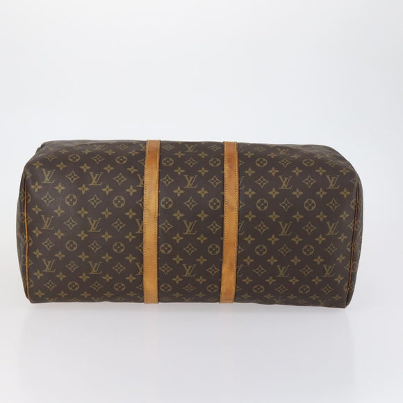 LOUIS VUITTON Monogram Keepall 55 Boston Bag M41424 LV Auth bs30890