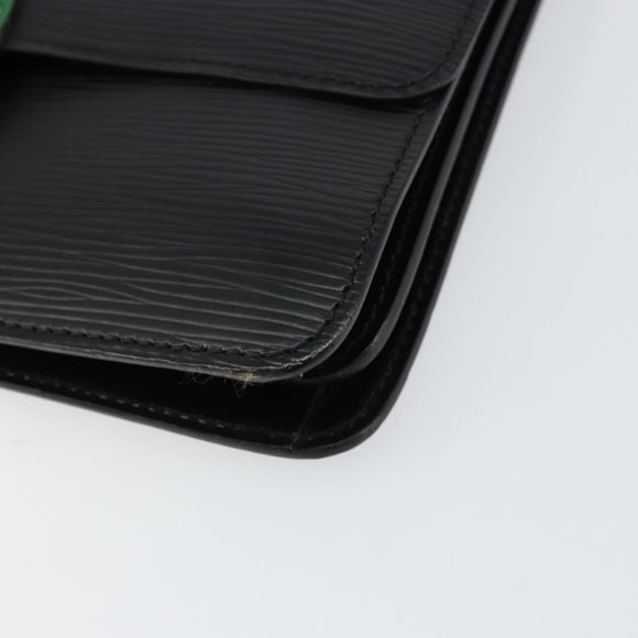 LOUIS VUITTON Epi Free Run Shoulder Bag Green Black M52414 LV Auth bs30895