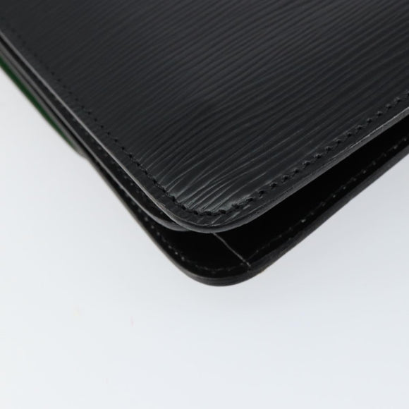 LOUIS VUITTON Epi Free Run Shoulder Bag Green Black M52414 LV Auth bs30895