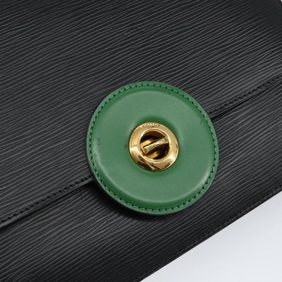 LOUIS VUITTON Epi Free Run Shoulder Bag Green Black M52414 LV Auth bs30895