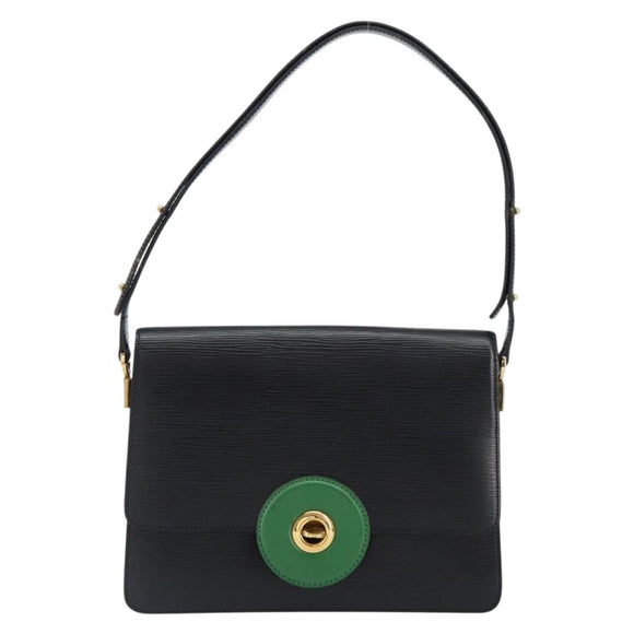LOUIS VUITTON Epi Free Run Shoulder Bag Green Black M52414 LV Auth bs30895