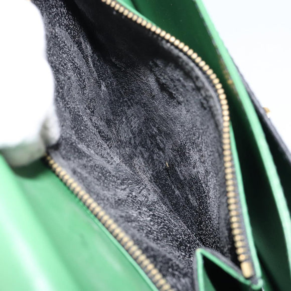 LOUIS VUITTON Epi Free Run Shoulder Bag Green Black M52414 LV Auth bs30895