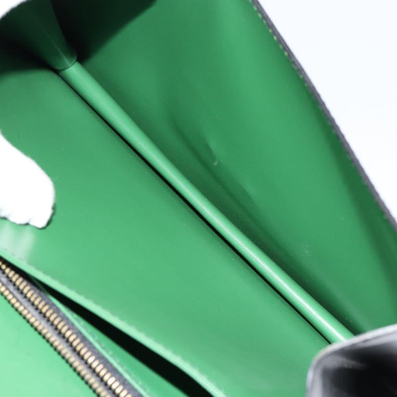 LOUIS VUITTON Epi Free Run Shoulder Bag Green Black M52414 LV Auth bs30895