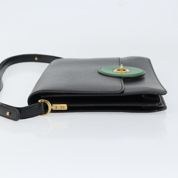 LOUIS VUITTON Epi Free Run Shoulder Bag Green Black M52414 LV Auth bs30895