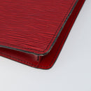 LOUIS VUITTON Epi Montaigne 23 Clutch Bag Red M52667 LV Auth bs30896-15