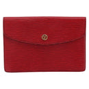 LOUIS VUITTON Epi Montaigne 23 Clutch Bag Red M52667 LV Auth bs30896-13