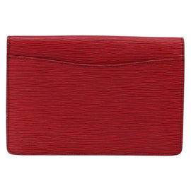 LOUIS VUITTON Epi Montaigne 23 Clutch Bag Red M52667 LV Auth bs30896 - 0