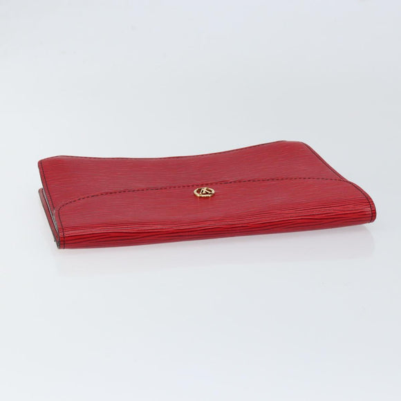 LOUIS VUITTON Epi Montaigne 23 Clutch Bag Red M52667 LV Auth bs30896