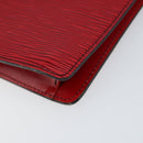 LOUIS VUITTON Epi Montaigne 23 Clutch Bag Red M52667 LV Auth bs30896-7