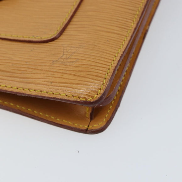 LOUIS VUITTON Epi Biface Hand Bag 2way Beige LV Auth bs30897