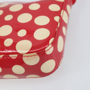 LOUIS VUITTON Vernis Dot Infini Pochette Accessoires Red M91428 LV Auth bs30900V-14