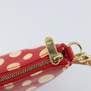 LOUIS VUITTON Vernis Dot Infini Pochette Accessoires Red M91428 LV Auth bs30900V-18