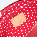 LOUIS VUITTON Vernis Dot Infini Pochette Accessoires Red M91428 LV Auth bs30900V-19