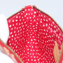 LOUIS VUITTON Vernis Dot Infini Pochette Accessoires Red M91428 LV Auth bs30900V-21