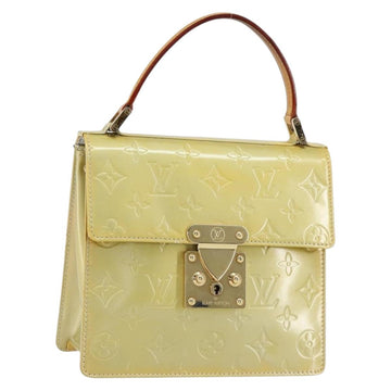 LOUIS VUITTON Monogram Vernis Spring Street Hand Bag Gris M91029 LV Auth bs30901