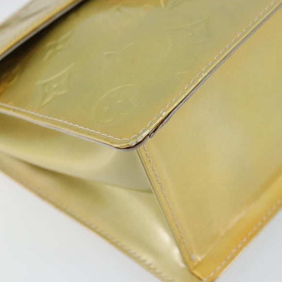 LOUIS VUITTON Monogram Vernis Spring Street Hand Bag Gris M91029 LV Auth bs30901