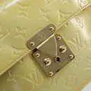 LOUIS VUITTON Monogram Vernis Spring Street Hand Bag Gris M91029 LV Auth bs30901-14