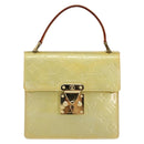 LOUIS VUITTON Monogram Vernis Spring Street Hand Bag Gris M91029 LV Auth bs30901-2