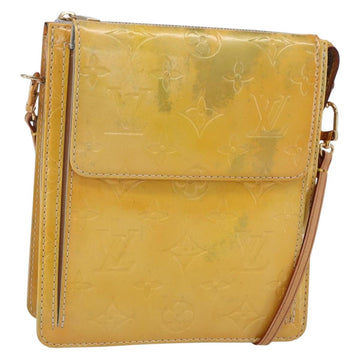 LOUIS VUITTON Monogram Vernis Motto Accessory Pouch Gris M91030 LV Auth bs30902