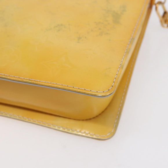 LOUIS VUITTON Monogram Vernis Motto Accessory Pouch Gris M91030 LV Auth bs30902