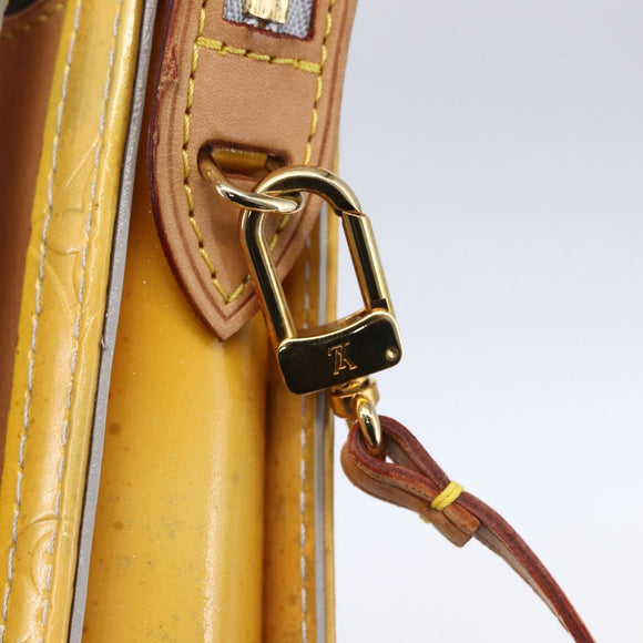 LOUIS VUITTON Monogram Vernis Motto Accessory Pouch Gris M91030 LV Auth bs30902