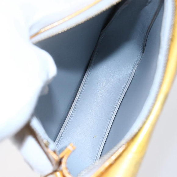 LOUIS VUITTON Monogram Vernis Motto Accessory Pouch Gris M91030 LV Auth bs30902