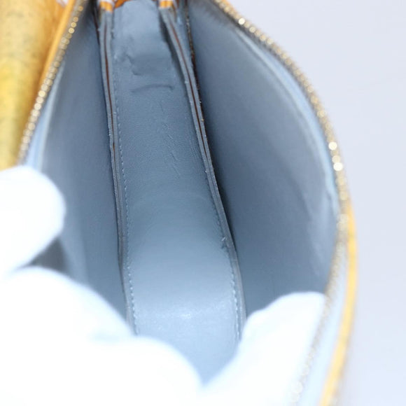 LOUIS VUITTON Monogram Vernis Motto Accessory Pouch Gris M91030 LV Auth bs30902