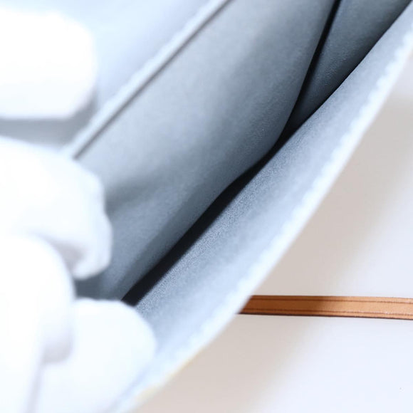 LOUIS VUITTON Monogram Vernis Motto Accessory Pouch Gris M91030 LV Auth bs30902