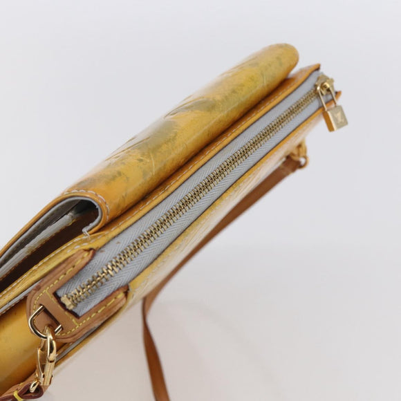 LOUIS VUITTON Monogram Vernis Motto Accessory Pouch Gris M91030 LV Auth bs30902