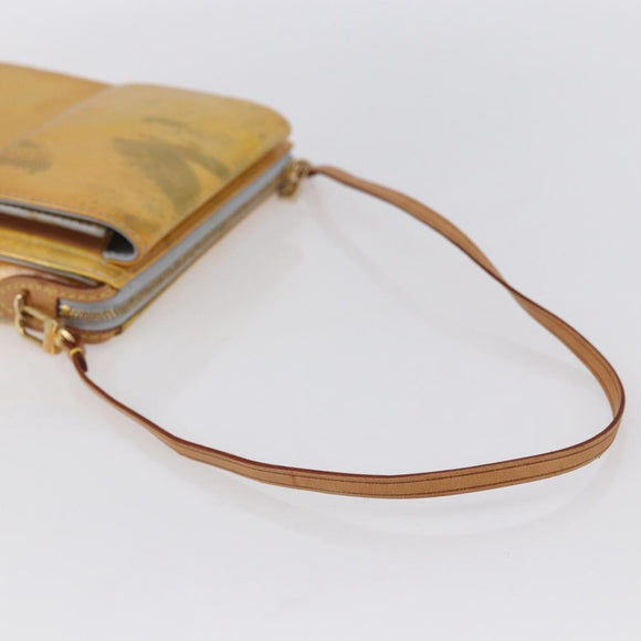 LOUIS VUITTON Monogram Vernis Motto Accessory Pouch Gris M91030 LV Auth bs30902