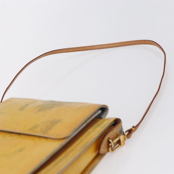 LOUIS VUITTON Monogram Vernis Motto Accessory Pouch Gris M91030 LV Auth bs30902